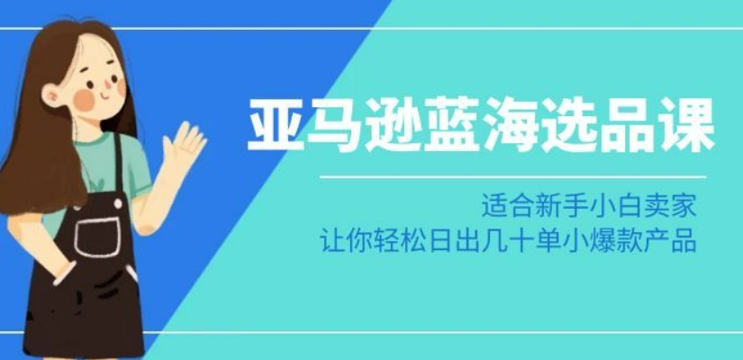 亚马逊-蓝海选品课:适合新手小白卖家,让你轻松日出几十单小爆款产品插图 亚马逊-蓝海选品课:适合新手小白卖家,让你轻松日出几十单小爆款产品