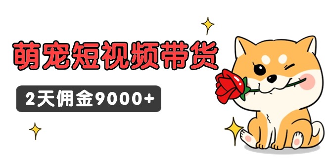 东哲日记·萌宠短视频带货,2天佣金9000+插图 东哲日记·萌宠短视频带货,2天佣金9000+插图