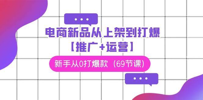 电商新品从上架到打爆【推广+运营】,新手从0打爆款(69节课)插图 电商新品从上架到打爆【推广+运营】,新手从0打爆款(69节课)插图