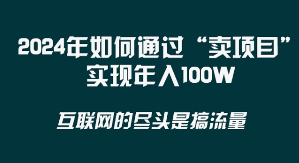 2024年 做项目不如‘卖项目’更快更直接!年入100万插图 2024年 做项目不如‘卖项目’更快更直接!年入100万插图