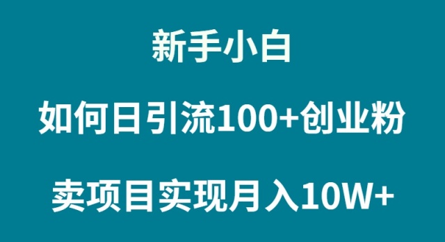 新手小白如何通过卖项目实现月入10W+插图 新手小白如何通过卖项目实现月入10W+插图