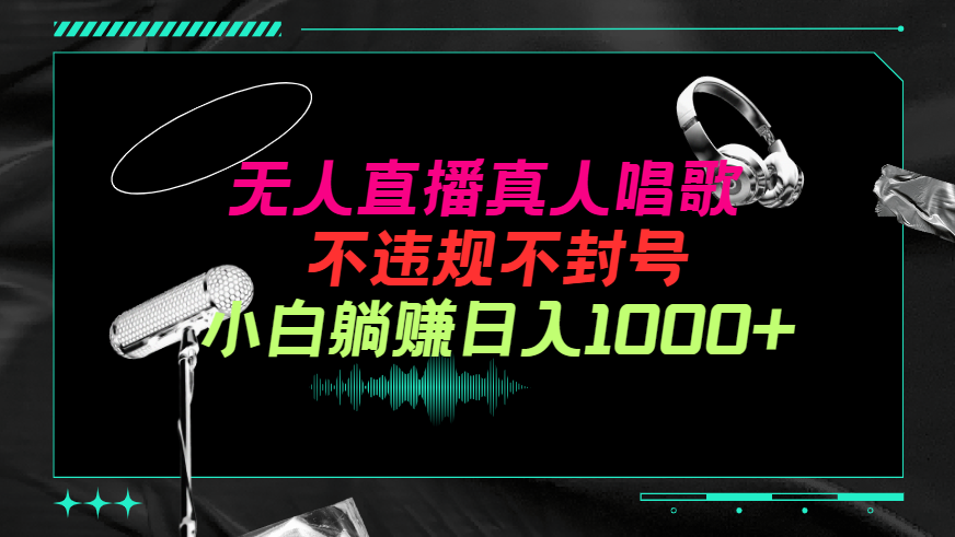 抖音24小时无人直播音乐,不违规,不封号纯撸音浪,小白实操当天日入1000+插图 抖音24小时无人直播音乐,不违规,不封号纯撸音浪,小白实操当天日入1000+插图