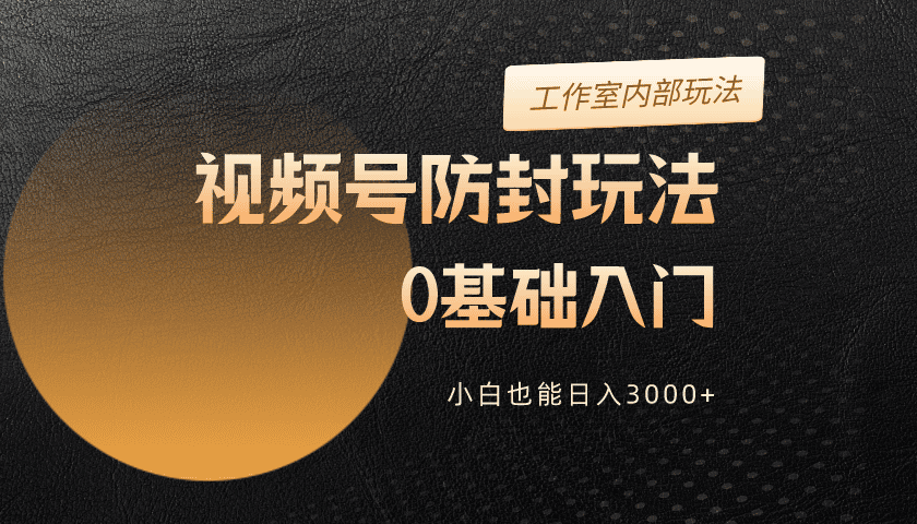 2024视频号升级防封玩法,零基础入门,小白也能日入3000+插图 2024视频号升级防封玩法,零基础入门,小白也能日入3000+插图