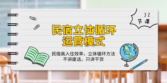 民宿 立体循环运营模式:民宿高入住效率,立体循环方法,只讲干货(32节)插图 民宿 立体循环运营模式:民宿高入住效率,立体循环方法,只讲干货(32节)插图