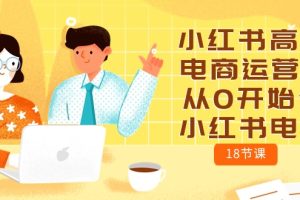 小红书高级电商运营课，从0开始做小红书电商