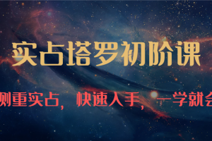 实占塔罗初阶课：独特的牌意解读学习结构，侧重实占，快速入手，一学就会