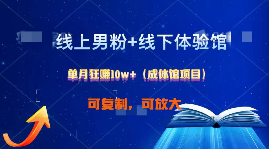 线上男粉+线下成体馆:单月狂赚10W+1.0插图 线上男粉+线下成体馆:单月狂赚10W+1.0插图