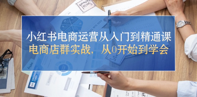 小红书电商运营从入门到精通课,电商店群实战,从0开始到学会插图 小红书电商运营从入门到精通课,电商店群实战,从0开始到学会插图