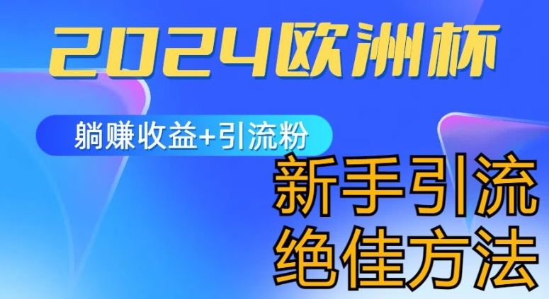 2024欧洲杯风口的玩法及实现收益躺赚+引流粉丝的方法,新手小白绝佳项目【揭秘】插图 2024欧洲杯风口的玩法及实现收益躺赚+引流粉丝的方法,新手小白绝佳项目【揭秘】
