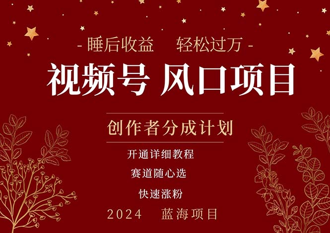 拥有睡眠收益的微信视频号大风口项目,轻松月入过万+,多赛道选择,可…插图 拥有睡眠收益的微信视频号大风口项目,轻松月入过万+,多赛道选择,可…插图