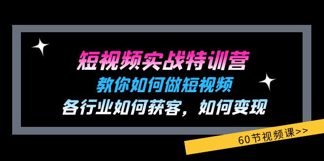 短视频实战特训营:教你如何做短视频,各行业如何获客,如何变现 (60节)插图 短视频实战特训营:教你如何做短视频,各行业如何获客,如何变现 (60节)插图