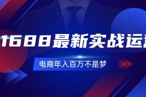 1688最新实战运营 0基础学会1688实战运营，电商年入百万不是梦-131节