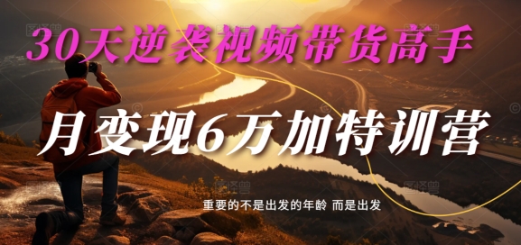 30天逆袭视频带货高手,单月变现6万加特训营-麦子甜插图 30天逆袭视频带货高手,单月变现6万加特训营-麦子甜