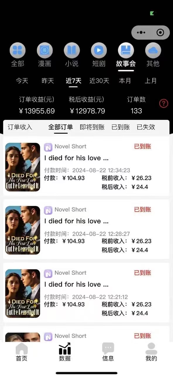 最新海外小说推文撸美金,日入1000+ 蓝海市场,矩阵放大收益爆炸插图2 最新海外小说推文撸美金,日入1000+ 蓝海市场,矩阵放大收益爆炸插图2