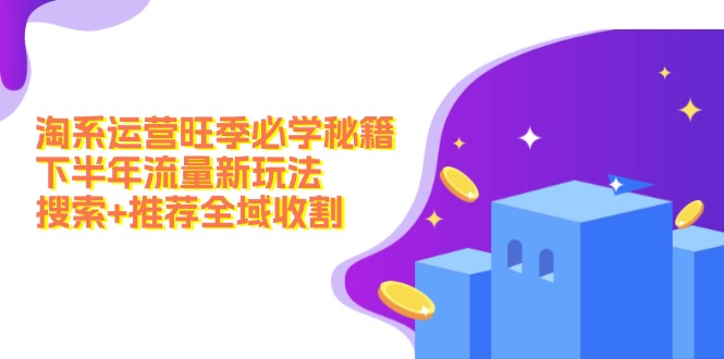 淘系运营旺季必学秘籍:下半年流量新玩法:搜索+推荐全域收割(无水印)插图 淘系运营旺季必学秘籍:下半年流量新玩法:搜索+推荐全域收割(无水印)插图