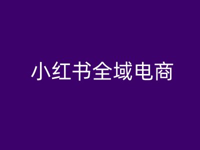 小红书全域电商,小红书电商教程插图 小红书全域电商,小红书电商教程