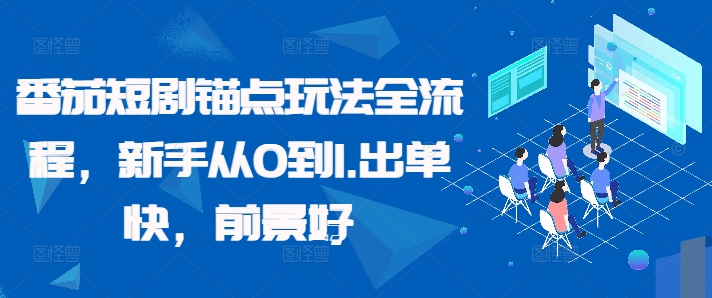 番茄短剧锚点玩法全流程,新手从0到1,出单快,前景好插图 番茄短剧锚点玩法全流程,新手从0到1,出单快,前景好