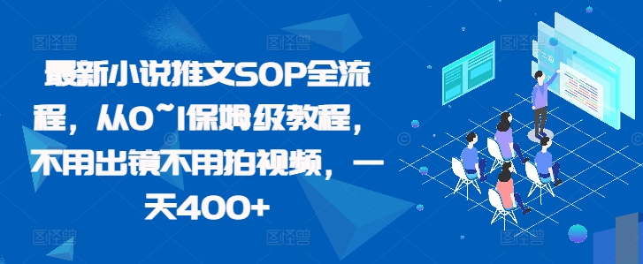 最新小说推文SOP全流程,从0~1保姆级教程,不用出镜不用拍视频,一天400+插图 最新小说推文SOP全流程,从0~1保姆级教程,不用出镜不用拍视频,一天400+
