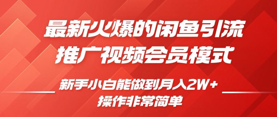 闲鱼引流推广影视会员,0成本就可以操作,新手小白月入过W+【揭秘】插图 闲鱼引流推广影视会员,0成本就可以操作,新手小白月入过W+【揭秘】