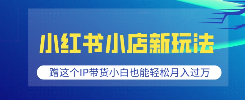 小红书小店新玩法,蹭这个IP带货,小白也能轻松月入过W【揭秘】插图 小红书小店新玩法,蹭这个IP带货,小白也能轻松月入过W【揭秘】