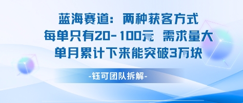 蓝海赛道:需求量大 单月累计下来能突破3W插图 蓝海赛道:需求量大 单月累计下来能突破3W
