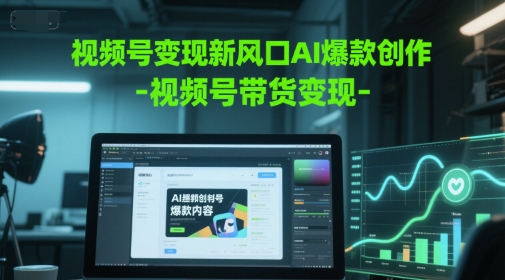 视频号变现新风口AI爆款创作-视频号带货变现插图 视频号变现新风口AI爆款创作-视频号带货变现