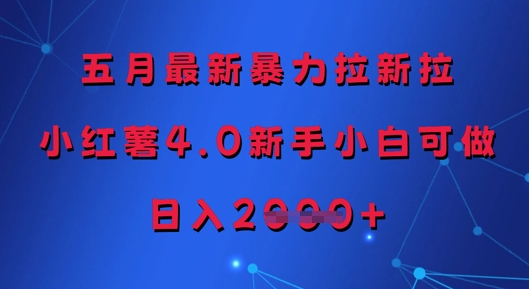 五月最新暴力拉新拉,小红薯4.0新手小白可做,日入多张插图 五月最新暴力拉新拉,小红薯4.0新手小白可做,日入多张