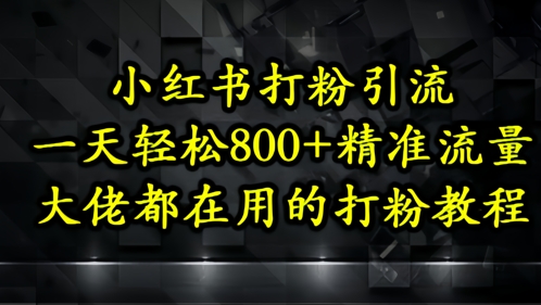 小红书打粉引流,一天轻松500+精准流量,大佬都在用的打粉教程插图 小红书打粉引流,一天轻松500+精准流量,大佬都在用的打粉教程