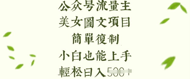 流量主长期收益项目,美女图片简单复制,小白也能上手,轻松日入5张插图 流量主长期收益项目,美女图片简单复制,小白也能上手,轻松日入5张