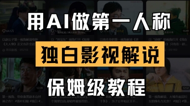 用AI做第一人称独白影视解说,手把手教学,保姆级教程插图 用AI做第一人称独白影视解说,手把手教学,保姆级教程