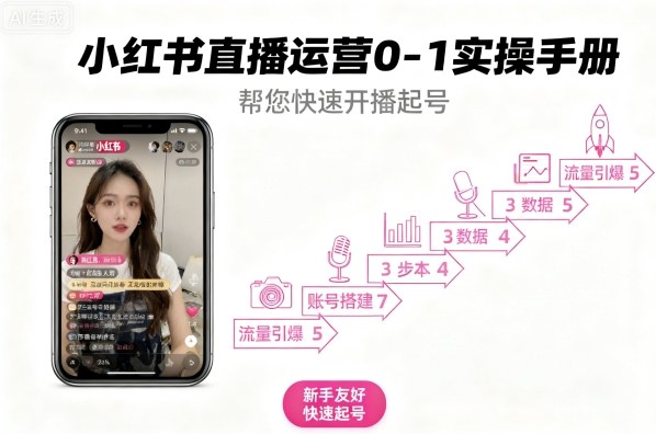 小红书直播运营0-1实操手册,帮您快速开播起号插图 小红书直播运营0-1实操手册,帮您快速开播起号