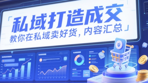 私域打造成交,教你在私域卖好货,内容汇总插图 私域打造成交,教你在私域卖好货,内容汇总