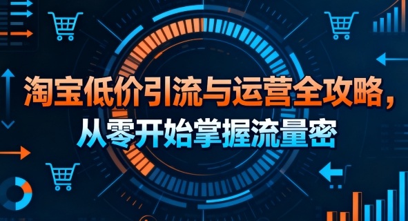 淘宝低价引流与运营全攻略,从零开始掌握流量密码插图 淘宝低价引流与运营全攻略,从零开始掌握流量密码