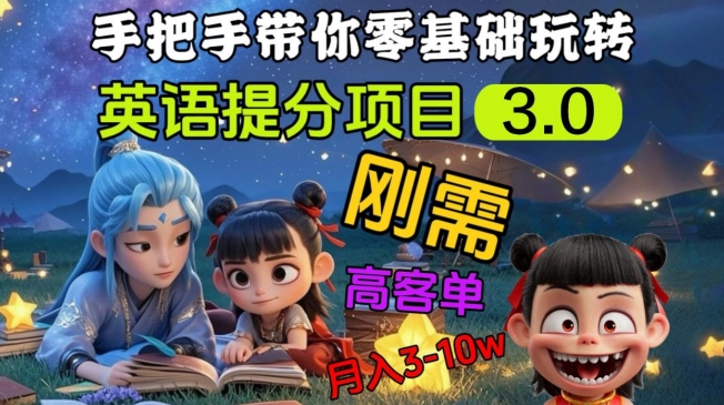 英语提分项目3.0,私域高客单价,刚需,月入3-10个插图 英语提分项目3.0,私域高客单价,刚需,月入3-10个