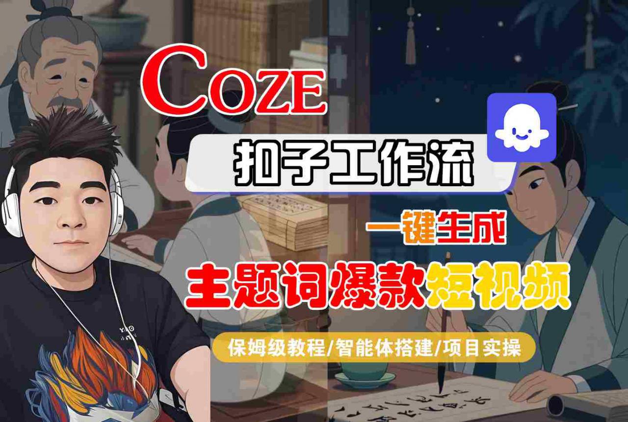 COZE扣子工作流一键生成主题词爆款短视频,保姆级教程-智能体搭建-项目实操插图 COZE扣子工作流一键生成主题词爆款短视频,保姆级教程-智能体搭建-项目实操
