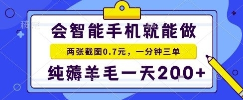 手机项目,二十秒一单,纯薅羊毛一天2张+做就有【揭秘】插图 手机项目,二十秒一单,纯薅羊毛一天2张+做就有【揭秘】