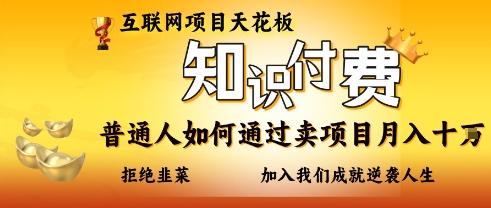 互联网项目天花板,知付付费项目,普通人如何通过卖项目月入十个,拒绝韭菜【揭秘】插图 互联网项目天花板,知付付费项目,普通人如何通过卖项目月入十个,拒绝韭菜【揭秘】