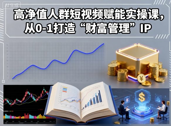 高净值人群短视频赋能实操课,从0-1打造“财富管理”IP插图 高净值人群短视频赋能实操课,从0-1打造“财富管理”IP