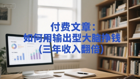 付费文章:如何用输出型大脑挣钱(三年收入翻倍)插图 付费文章:如何用输出型大脑挣钱(三年收入翻倍)