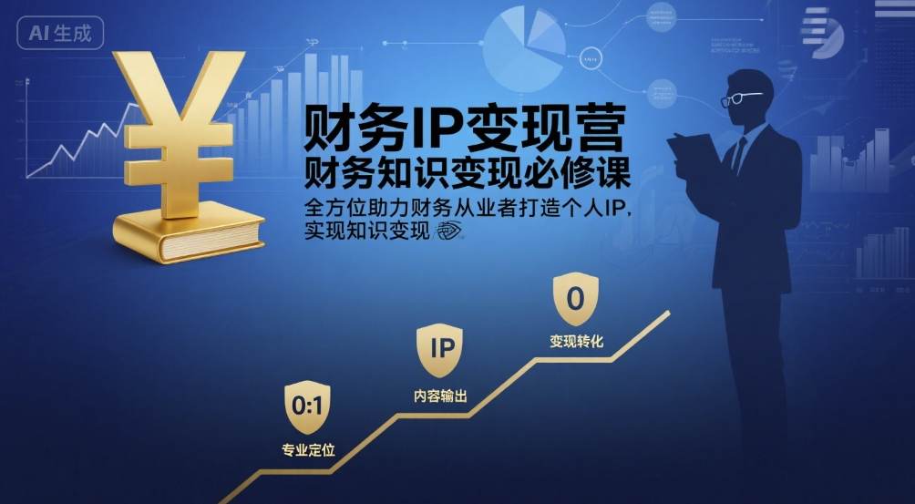 财务IP变现营,财务知识变现必修课,全方位助力财务从业者打造个人IP,实现知识变现插图 财务IP变现营,财务知识变现必修课,全方位助力财务从业者打造个人IP,实现知识变现