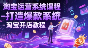 淘宝运营系统课程-打造爆款系统-淘宝开店教程插图 淘宝运营系统课程-打造爆款系统-淘宝开店教程