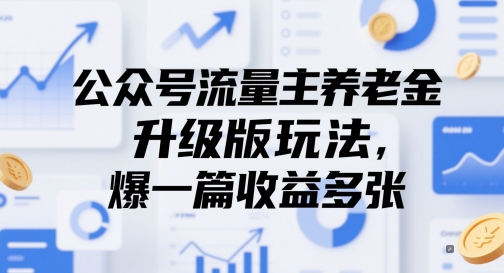 公众号流量主养老金升级版玩法,爆一篇收益多张插图 公众号流量主养老金升级版玩法,爆一篇收益多张