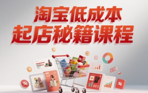 淘宝低成本起店系统课,助你快速起店,实现弯道超车插图 淘宝低成本起店系统课,助你快速起店,实现弯道超车