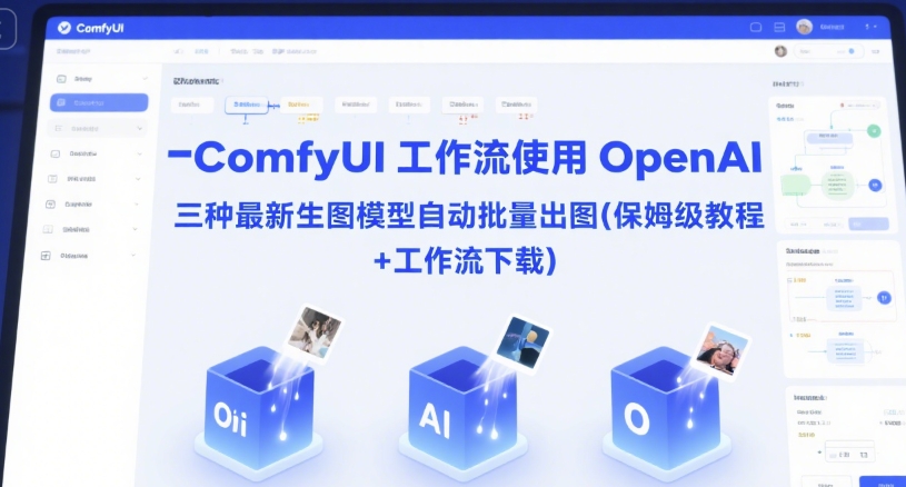 ComfyUI 工作流使用 OpenAI 三种最新生图模型自动批量出图(保姆级教程+工作流下载)插图 ComfyUI 工作流使用 OpenAI 三种最新生图模型自动批量出图(保姆级教程+工作流下载)