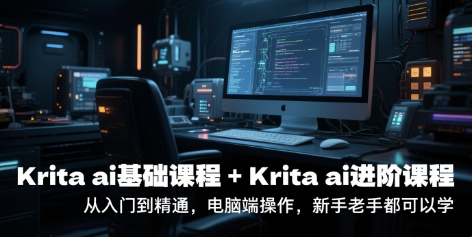 krita ai基础课程+Krita ai进阶课程,从入门到精通,电脑端操作,新手老手都可以学插图 krita ai基础课程+Krita ai进阶课程,从入门到精通,电脑端操作,新手老手都可以学