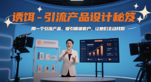 诱饵-引流产品设计秘笈,用一个引流产品,吸引精准客户,让他们主动找你插图 诱饵-引流产品设计秘笈,用一个引流产品,吸引精准客户,让他们主动找你