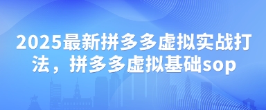 2025最新拼多多虚拟实战打法,拼多多虚拟基础sop插图 2025最新拼多多虚拟实战打法,拼多多虚拟基础sop