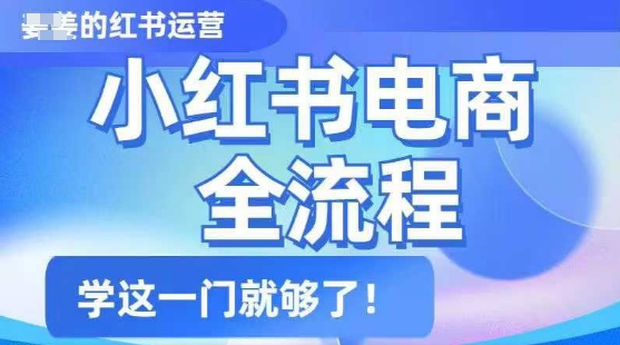 小红书电商全流程,精简易懂,从入门到精通,学这一门就够了插图 小红书电商全流程,精简易懂,从入门到精通,学这一门就够了