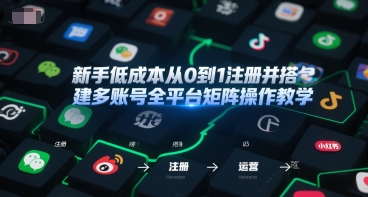 新手低成本从0到1注册并搭建多账号全平台矩阵操作教学,手机号-邮箱-IP-工具插图 新手低成本从0到1注册并搭建多账号全平台矩阵操作教学,手机号-邮箱-IP-工具