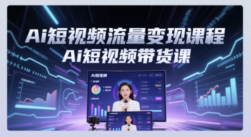Ai短视频流量变现课程,Ai短视频带货课插图 Ai短视频流量变现课程,Ai短视频带货课